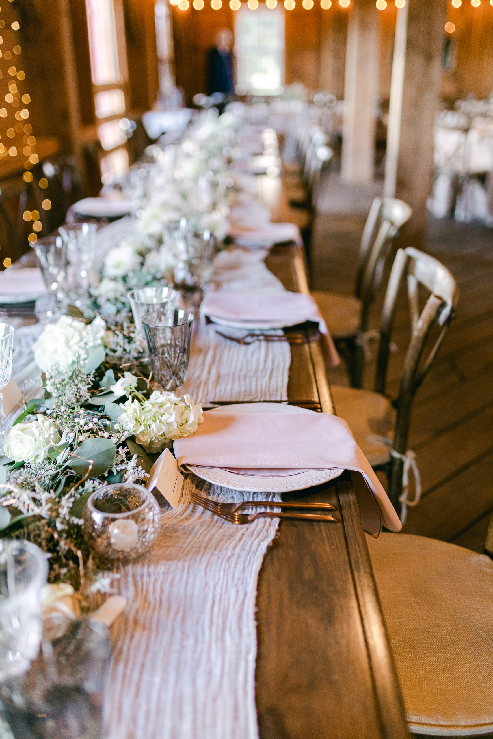 rustic wedding tablescape