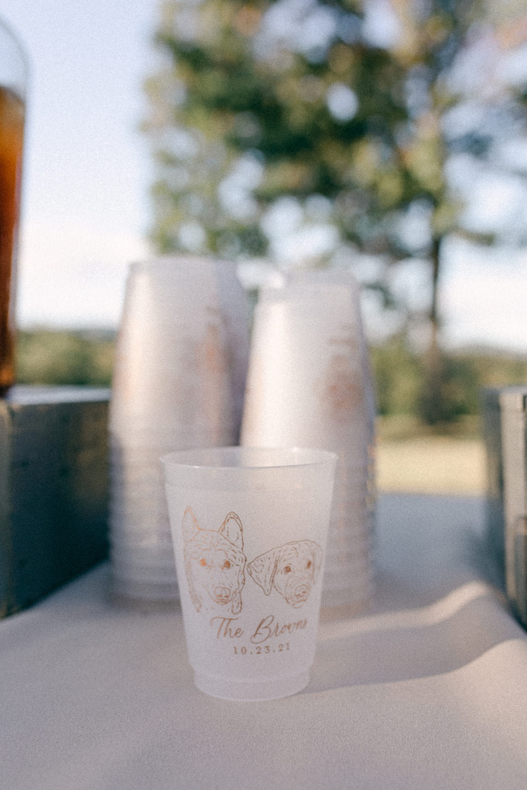 barn wedding cocktail hour details