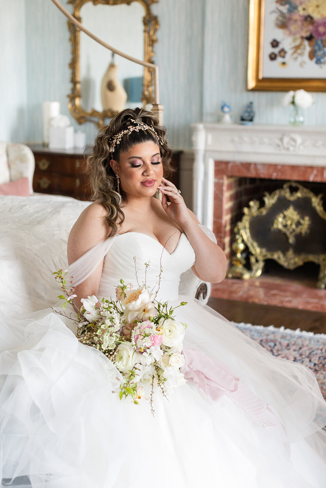 styled shoot bridal portraits