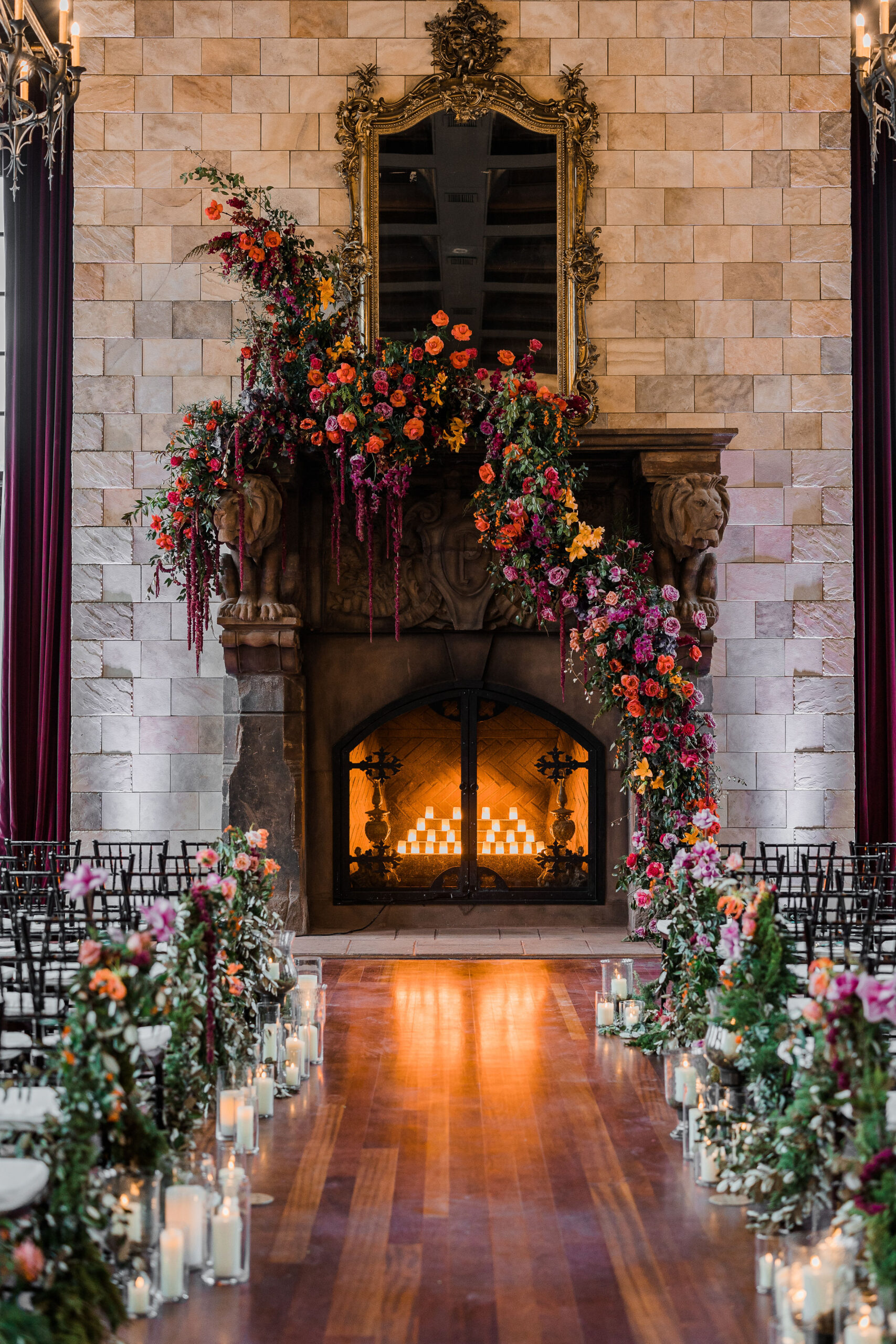 stunning wedding floral installations
