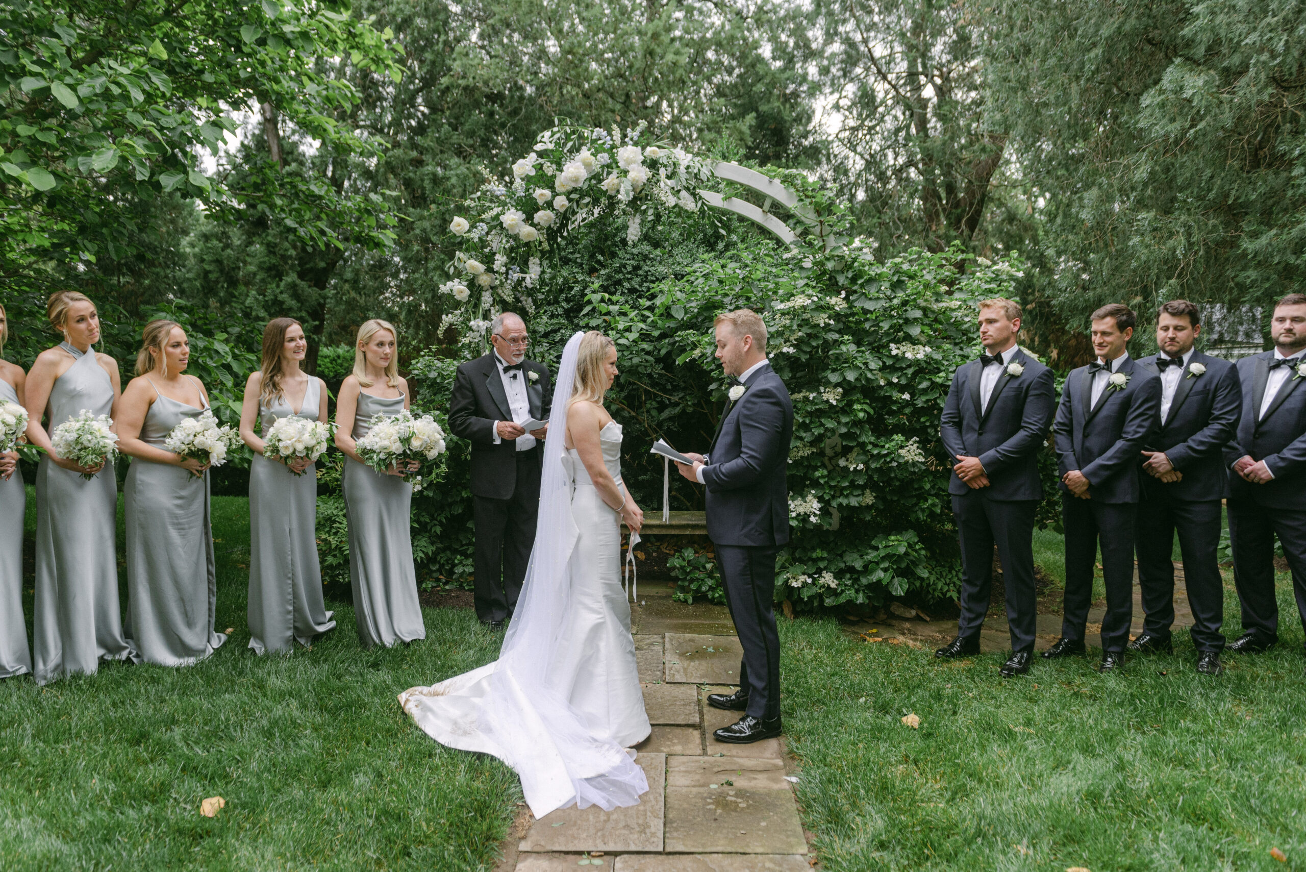 garden wedding ceremony
