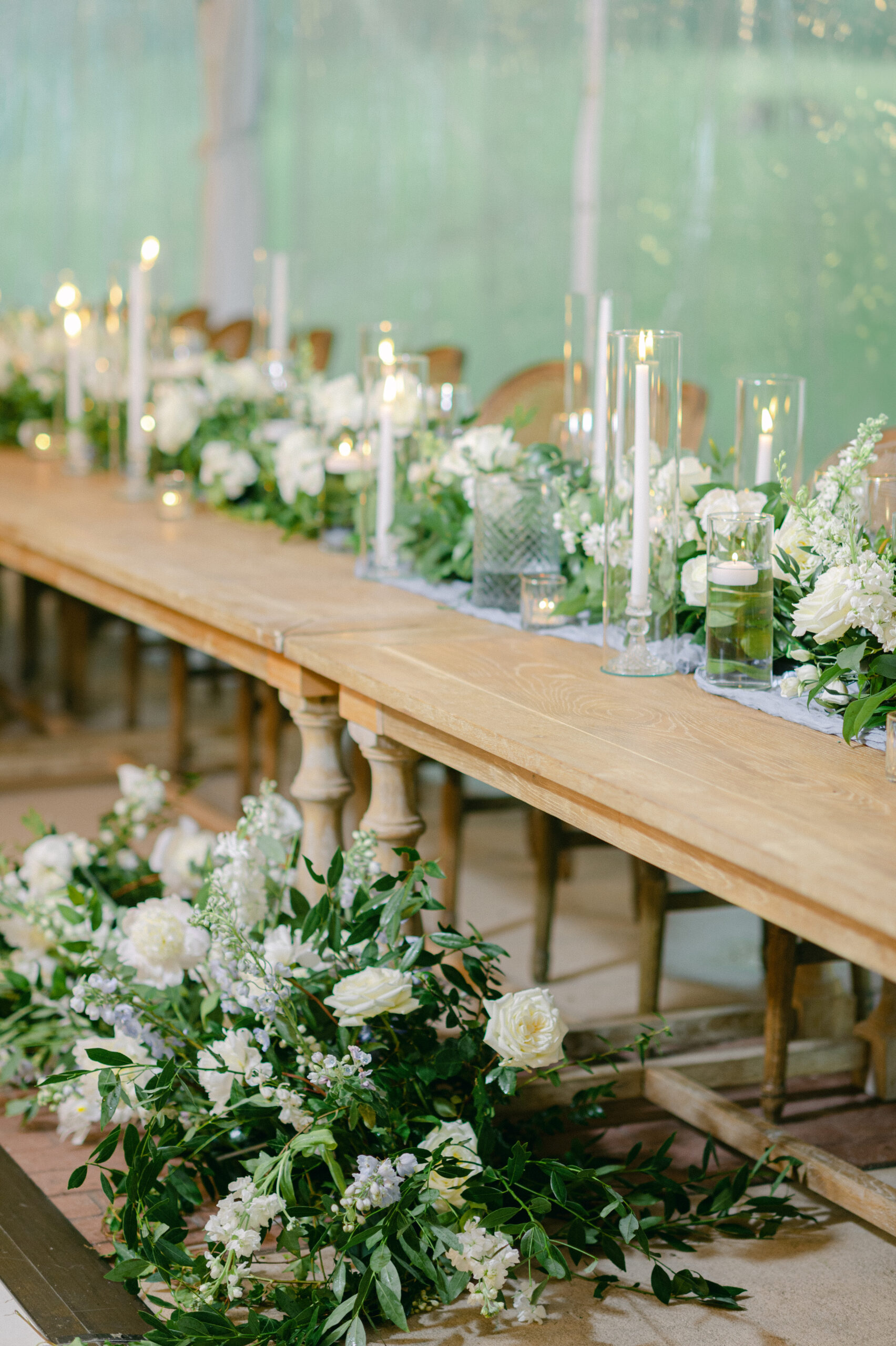 garden wedding tablescape