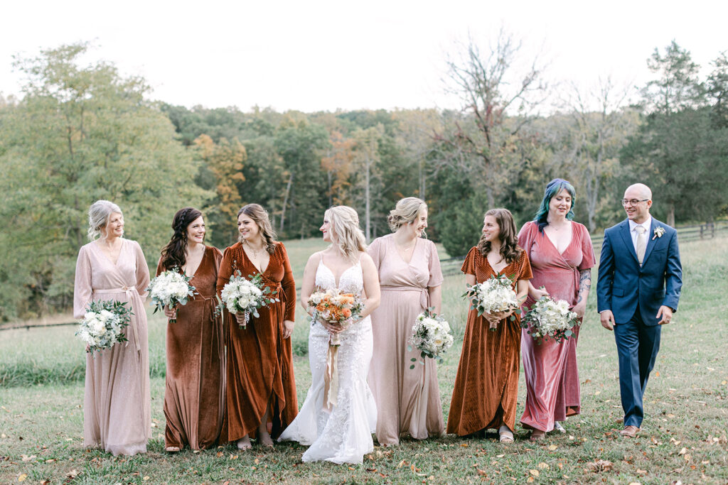 fall wedding bridesmaids dresses