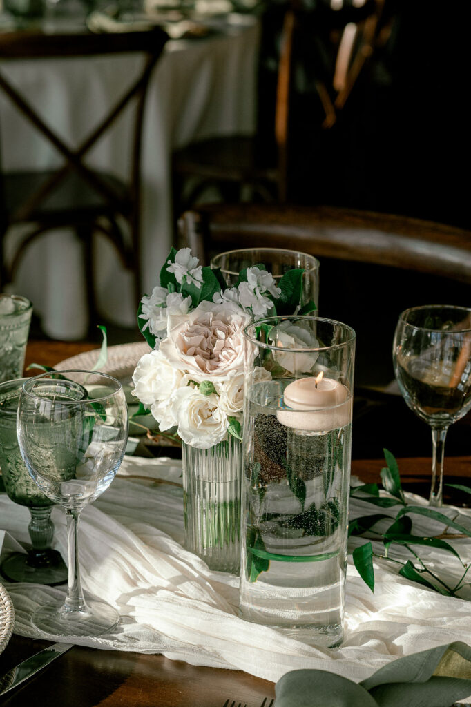 virginia winery wedding table decor