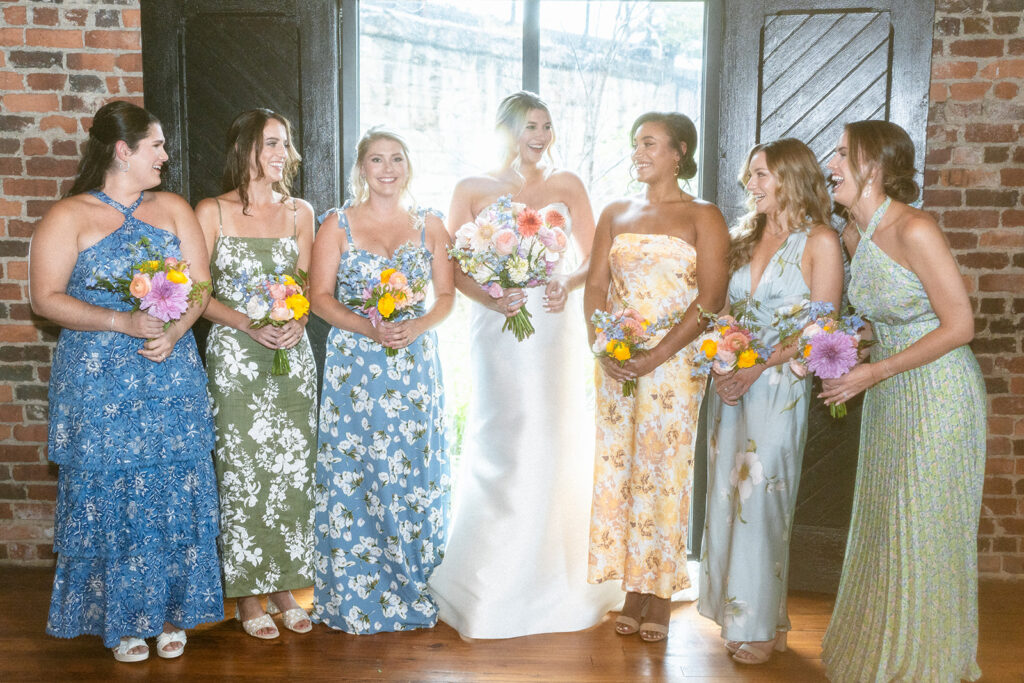 colorful bridesmaids dresses