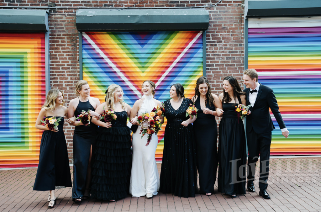 black bridesmaid dresses