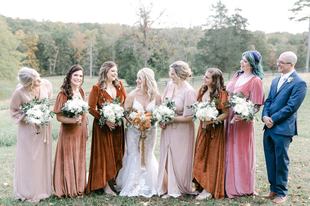 velvet bridesmaid dresses