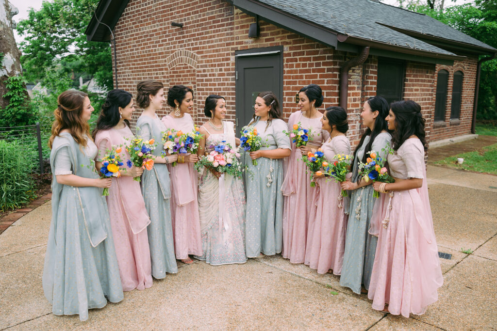 pastel bridesmaid dresses