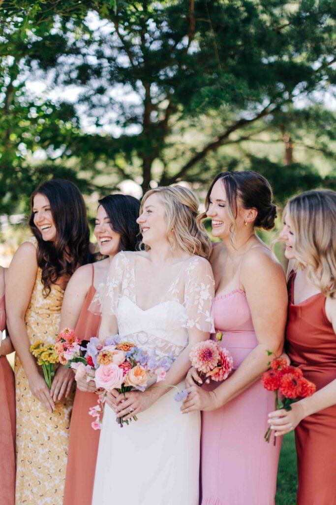 colorful summer wedding bridesmaid dresses