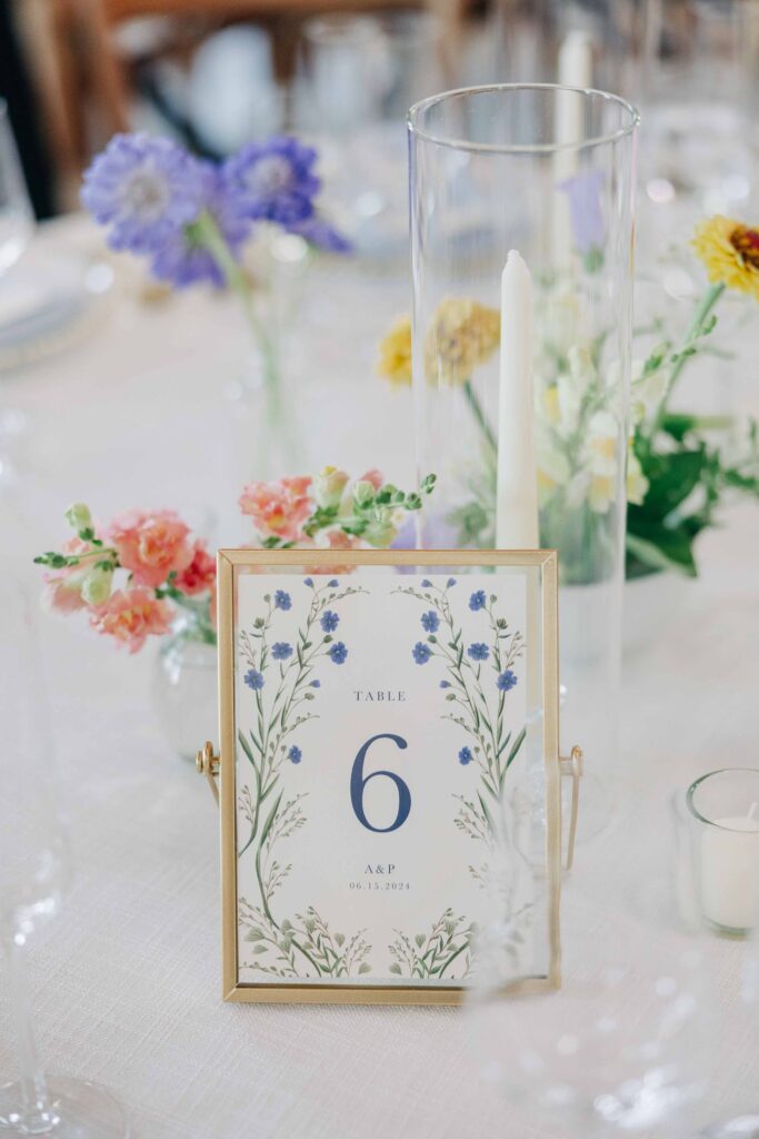 wedding table numbers