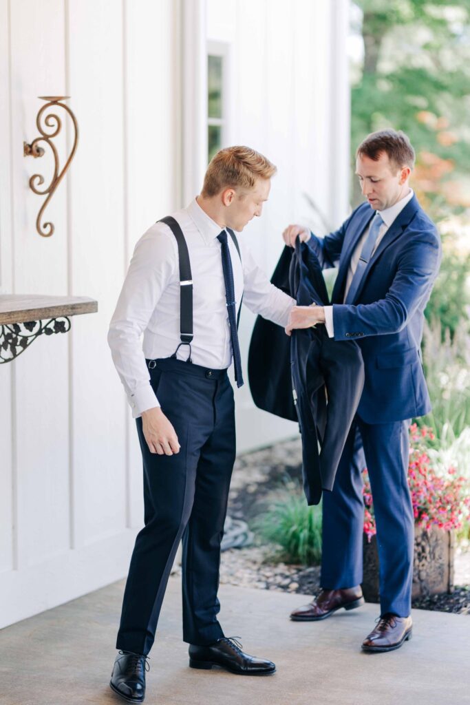 groom getting ready