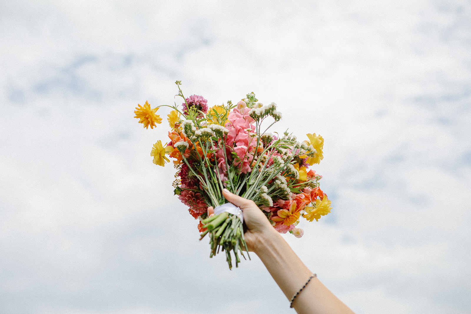 colorful wedding bouquet