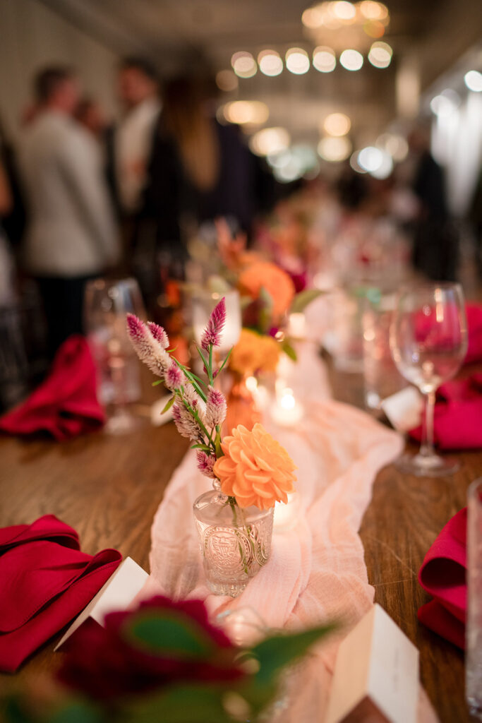 charlottesville wedding rehearsal dinner table decorations