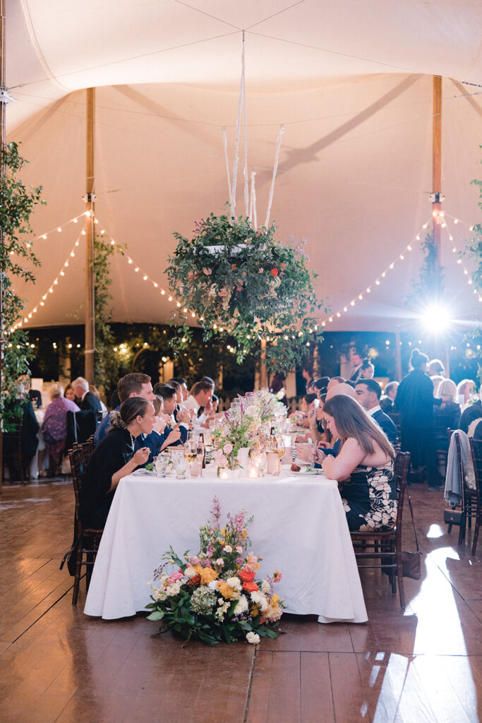 fall wedding in virginia reception