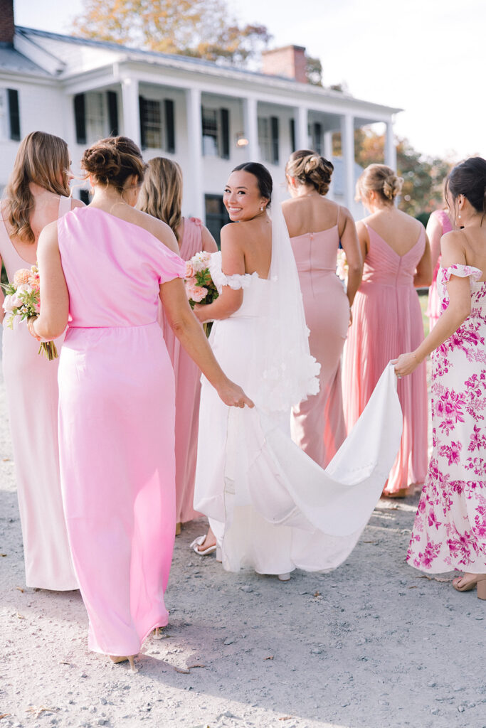 bridal party candid photos