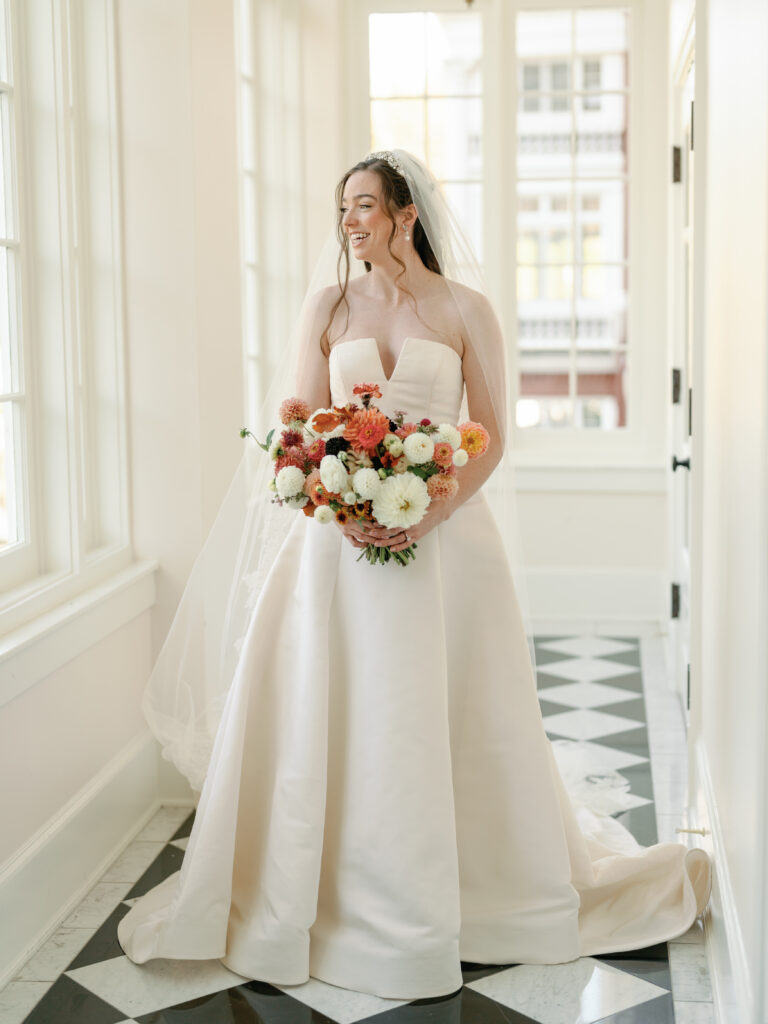 virginia fall wedding bridal portrait