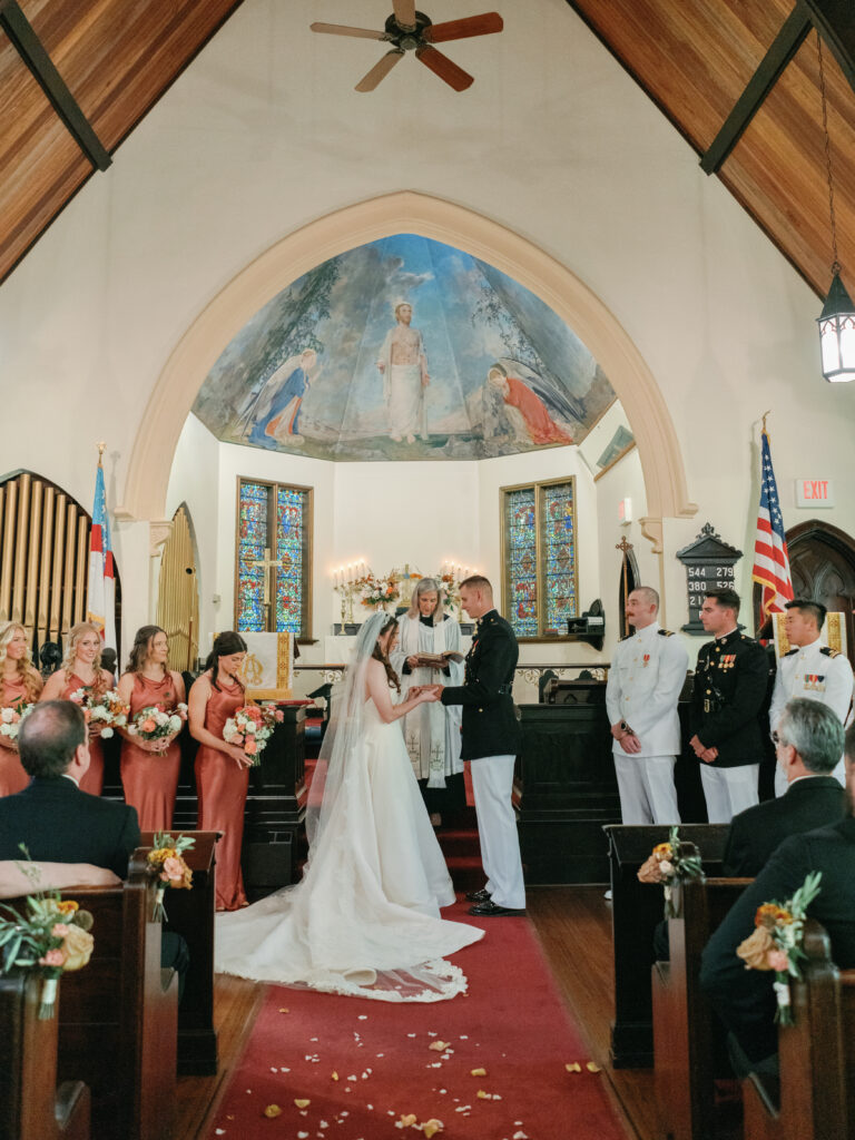 virginia fall wedding ceremony