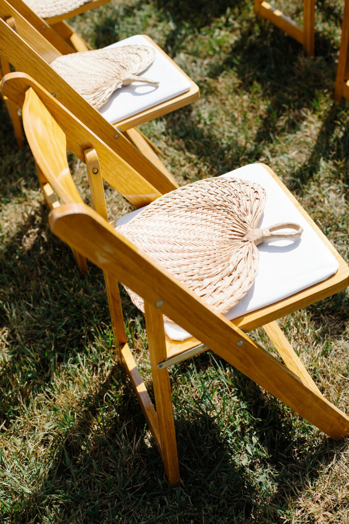 rattan wedding fan