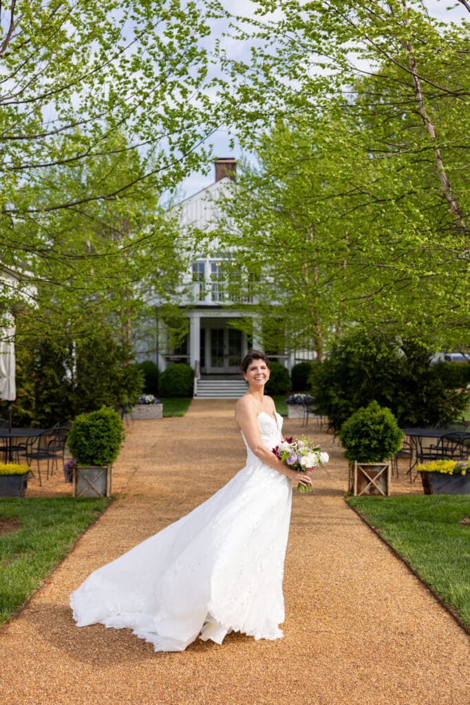 castle hill cider bridal photo