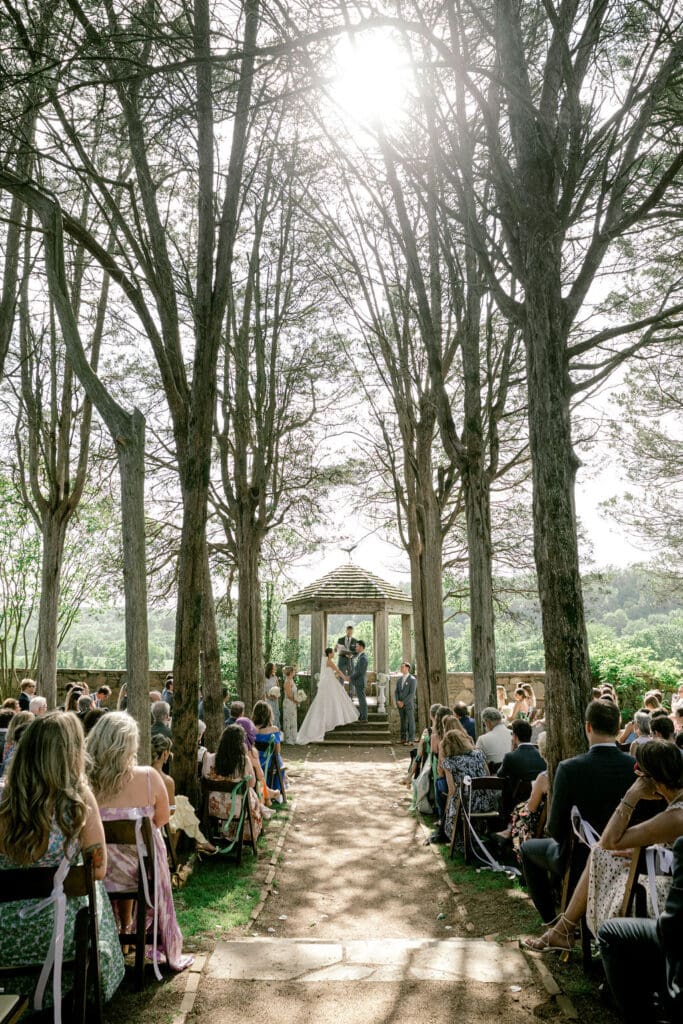 garden wedding in virginia outdoor ceremony