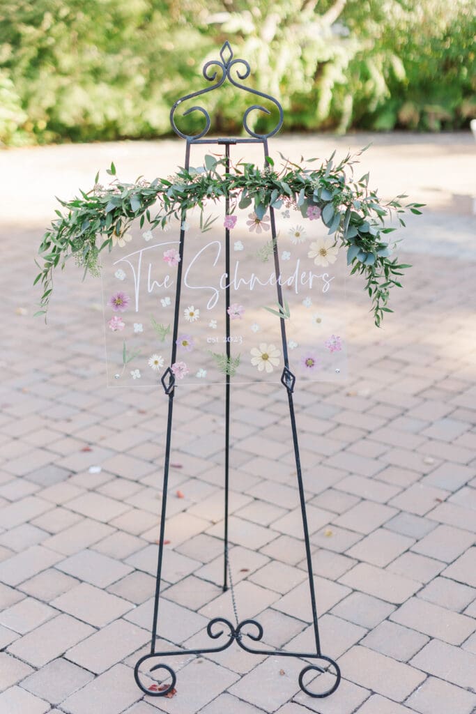 wedding planning timeline welcome sign