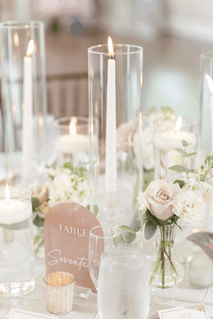 poplar springs manor wedding tablescape