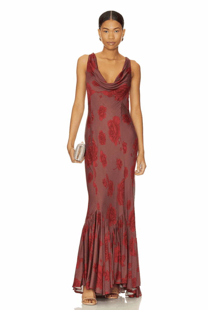 floral wedding guest dress