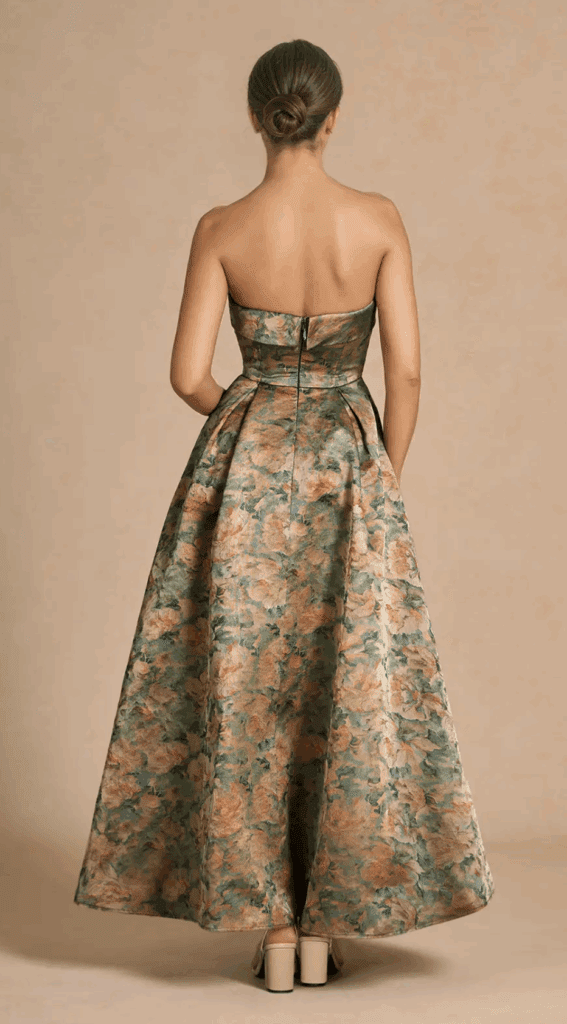 satin wedding guest dress