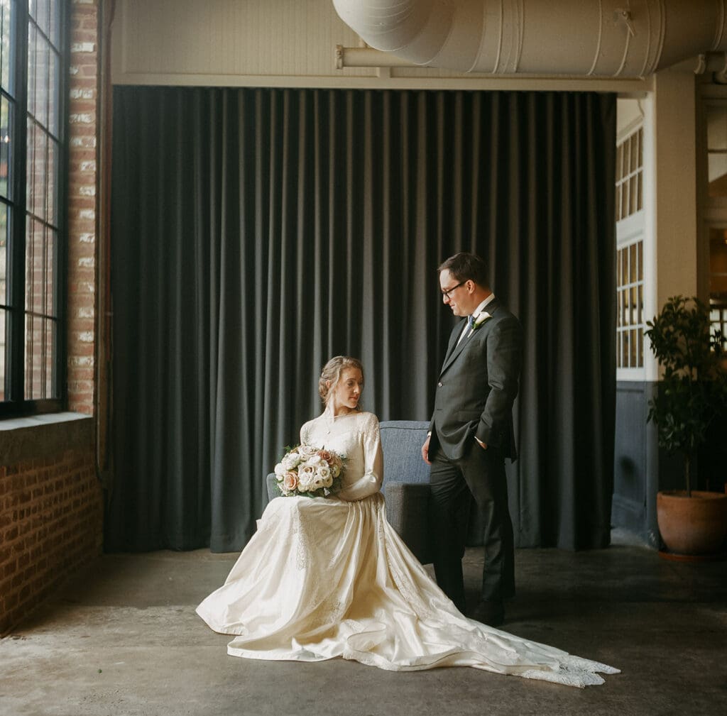 bride and groom portraits