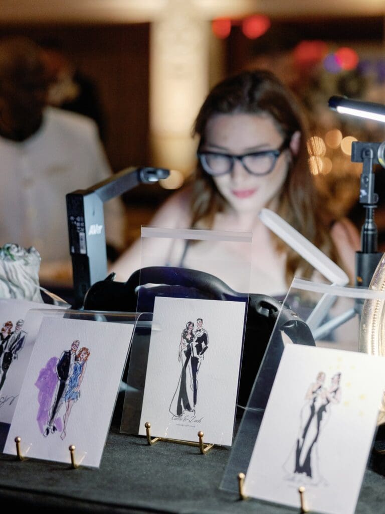 wedding guest portrait artist 